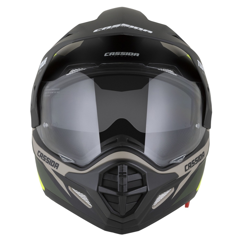 Enduro kaciga Cassida Tour 2.0 X-tra mat sand-fluo žuto-zeleno-crna