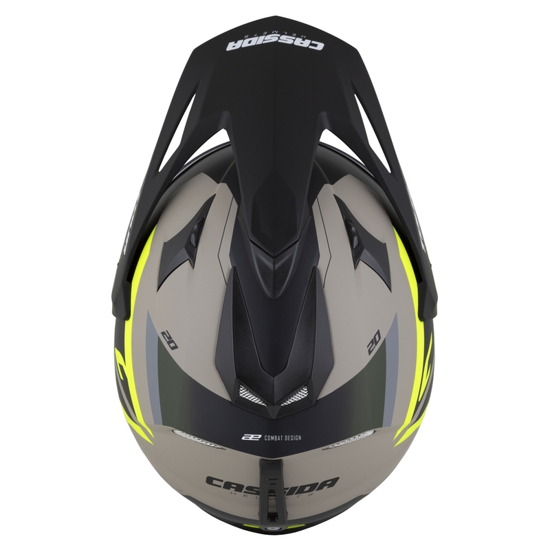 Enduro kaciga Cassida Tour 2.0 X-tra mat sand-fluo žuto-zeleno-crna