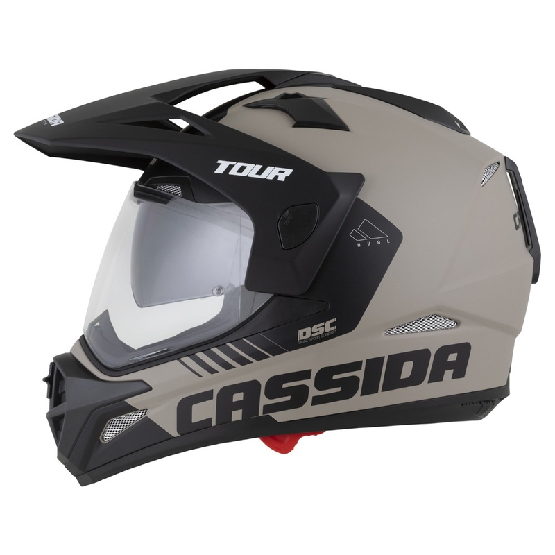 Enduro kaciga Cassida Tour 2.0 Dual mat pješčano-crna