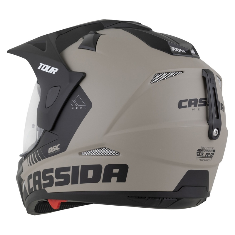 Enduro kaciga Cassida Tour 2.0 Dual mat pješčano-crna