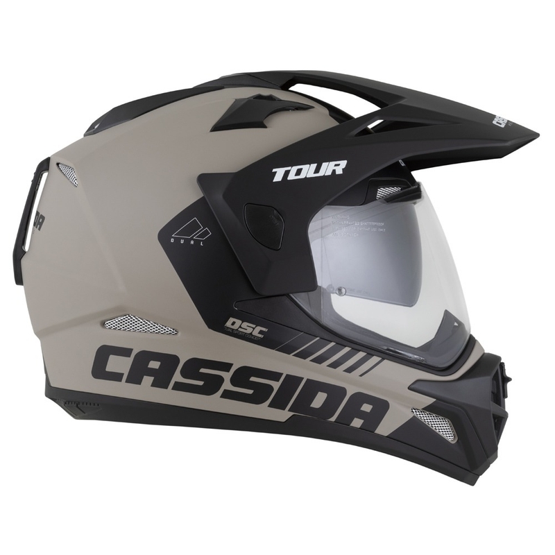 Enduro kaciga Cassida Tour 2.0 Dual mat pješčano-crna