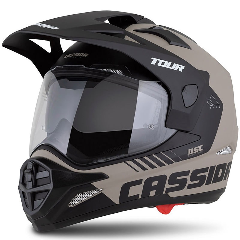 Enduro kaciga Cassida Tour 2.0 Dual mat pješčano-crna