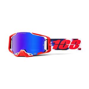 Naočale za motocross 100% ARMEGA Morpho s plavim HIPER pleksiglasom