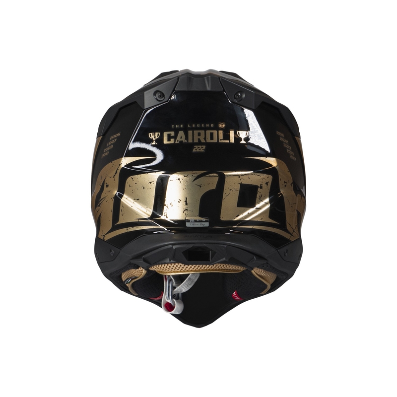 Motocross kaciga Airoh Aviator 3.0 "TC 222 THE LEGEND" crno-zlatna