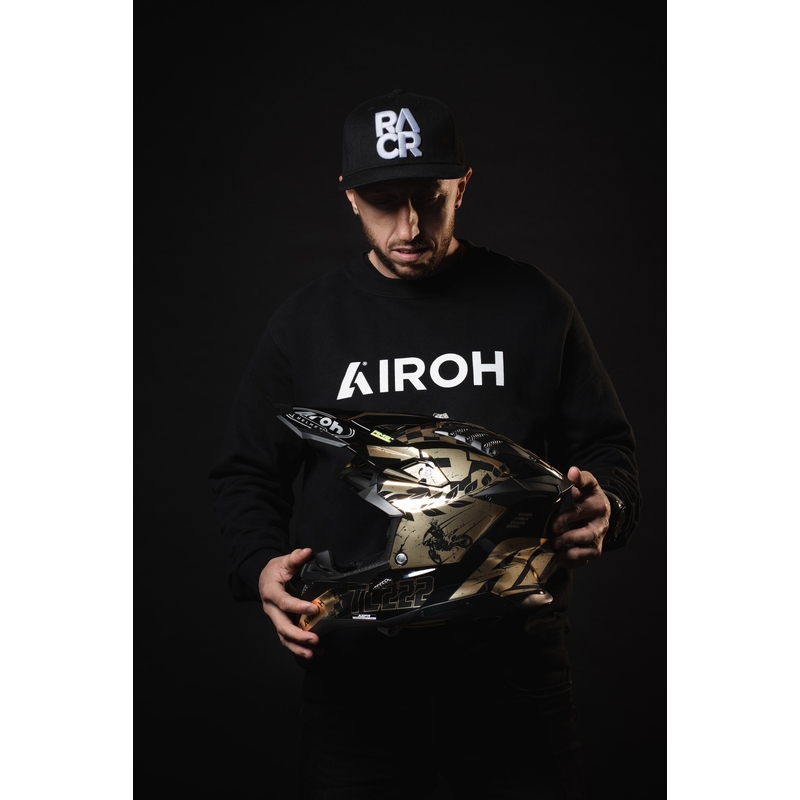 Motocross kaciga Airoh Aviator 3.0 "TC 222 THE LEGEND" crno-zlatna