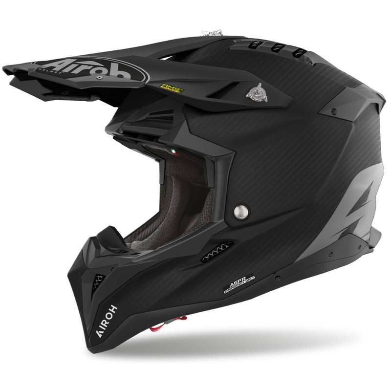 Motokros kaciga Airoh Aviator 3.0 Carbon mat crna