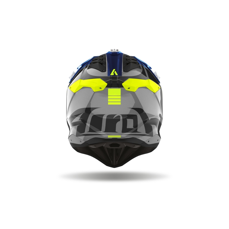 Motocross kaciga Airoh Aviator 3.0 Push plava