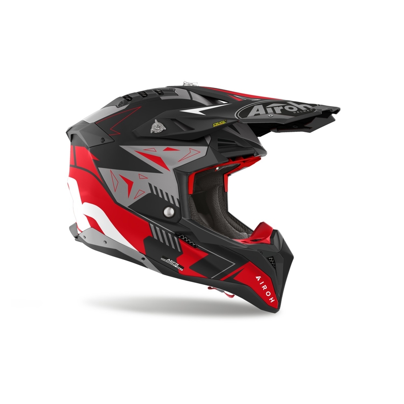 Motocross kaciga Airoh Aviator 3 Spin crvena mat
