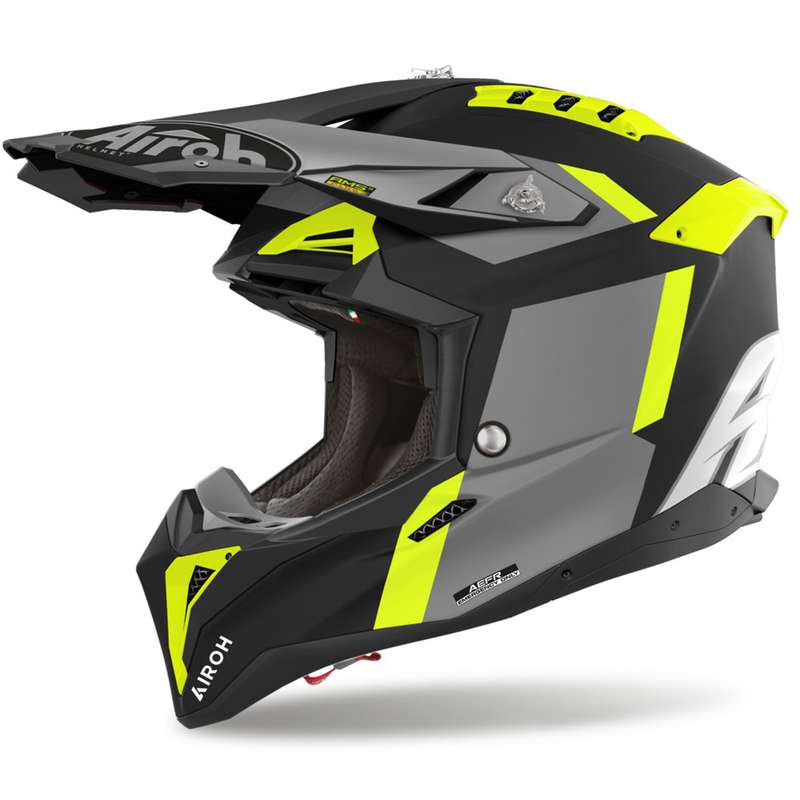 Motocross kaciga Airoh Aviator 3 Glory žuta mat