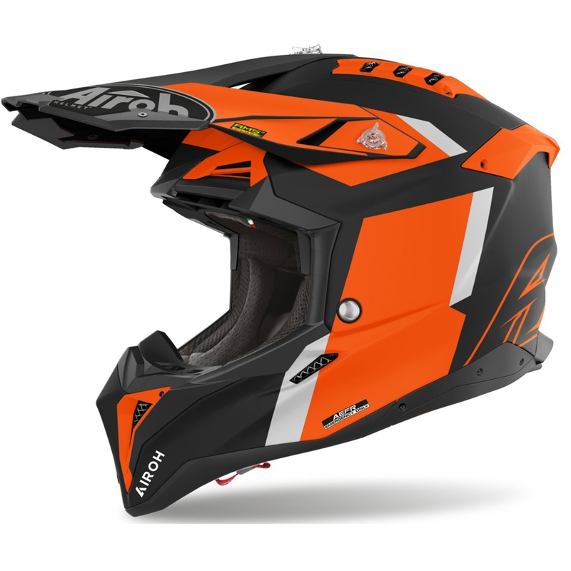 Motocross kaciga Airoh Aviator 3 Glory narančasta mat