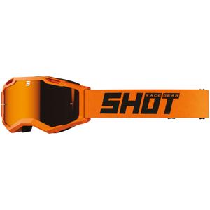Naočale za motocross Shot Assault 2.0 jednobojne narančaste s iridijevim pleksiglasom