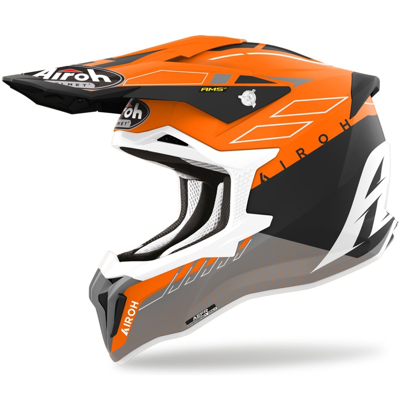 Motocross kaciga Airoh Strycker Skin narančasta mat rasprodaja