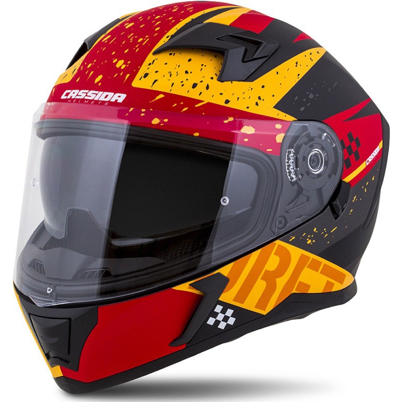 Integralna motociklistička kaciga Cassida Integral 3.0 DRFT narančasto-fluo crvena
