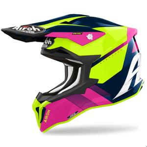 Airoh Strycker Blazer plavo-ružičasta kaciga za motocross rasprodaja