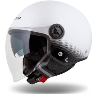 Otvorena motociklistička kaciga Cassida Handy Plus bijelo-crna