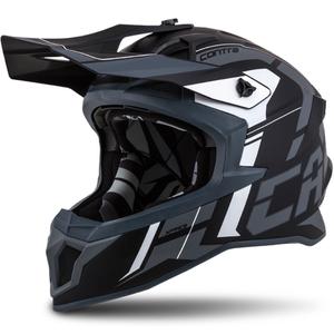 Cassida Cross Pro II Contra motokros kaciga crno-sivo-bijela