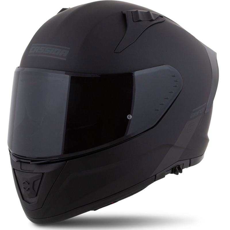 Integralna motociklistička kaciga Cassida Aero mat crno-siva