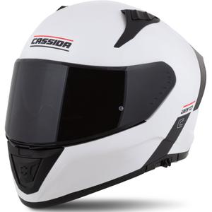 Cassida Aero integralna moto kaciga mat bijelo-crna