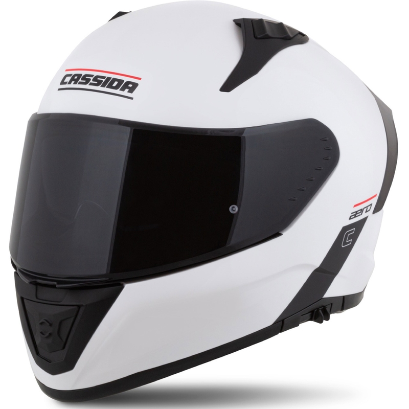 Cassida Aero integralna moto kaciga mat bijelo-crna