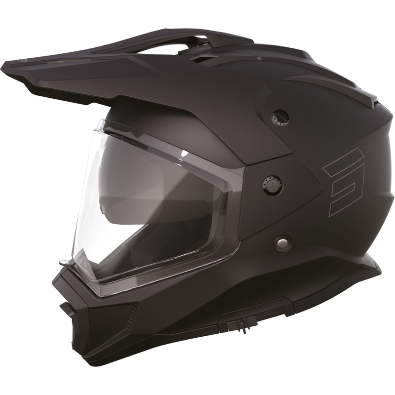 Enduro kaciga Shot Trek Max Vision Solid mat crna