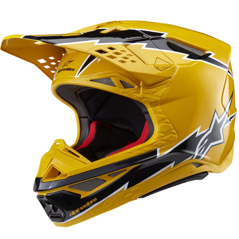 Alpinestars Supertech S-M10 Ampress motocross kaciga crno-žuta
