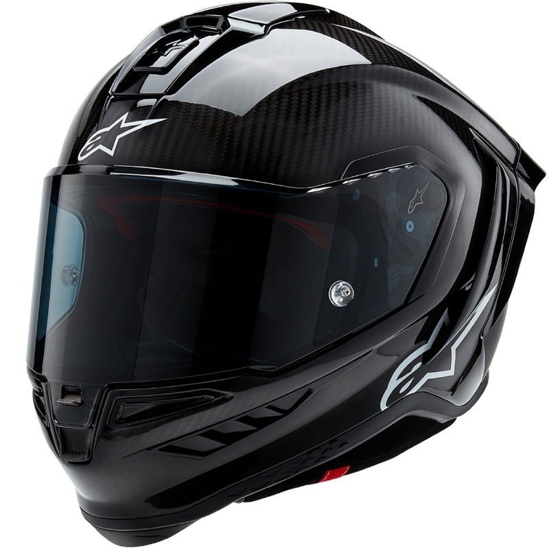 Integralna motociklistička kaciga Alpinestars Supertech R-10 Solid karbonsko crna