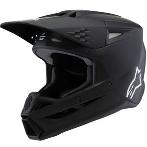 Alpinestars S-M3 SOLID crna mat 2025 dječja kaciga za motocross