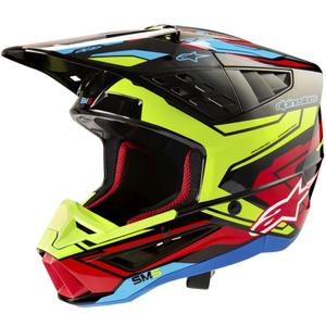 Motocross kaciga Alpinestars S-M5 Action 2 fluo yellow-fluo red