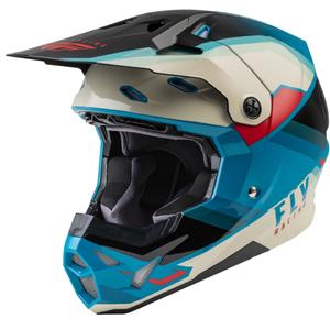 Motocross kaciga FLY Racing Formula CP crno-sivo-tirkizna
