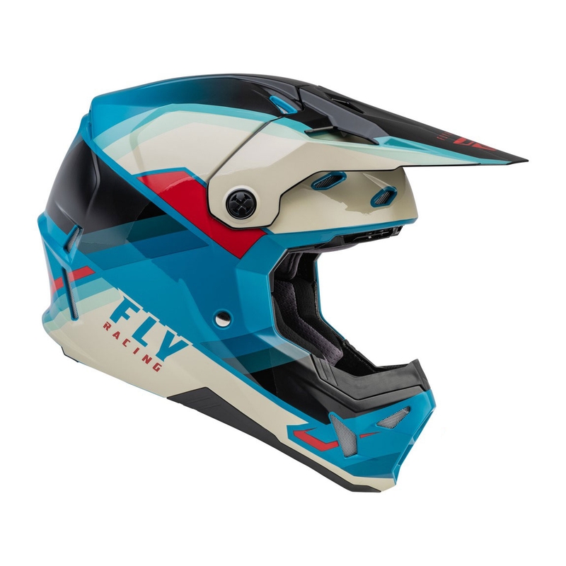Motocross kaciga FLY Racing Formula CP crno-sivo-tirkizna