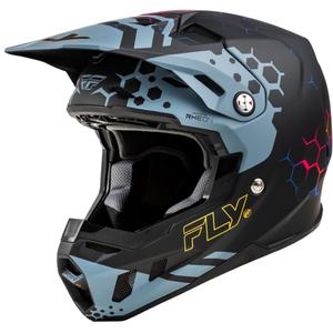 Motocross kaciga FLY Racing Formula CC Tektonic crno-siva