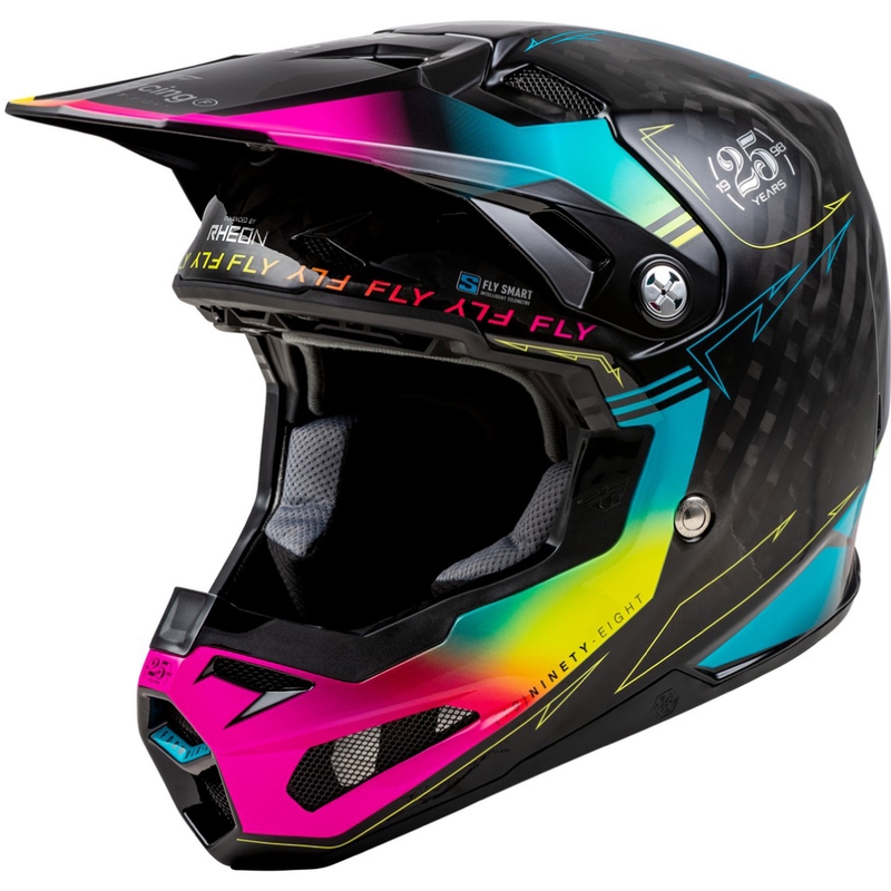 Motocross kaciga FLY Racing Formula S crno-plava