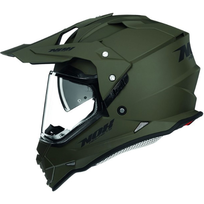 Enduro kaciga NOX N312 zelena mat