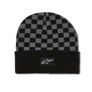 Crno-siva kapa Alpinestars Checkered Cuff Beanie