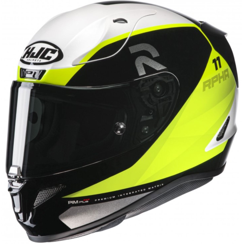 Integralna motociklistička kaciga HJC RPHA 11 Texen MC3H bijelo-žuto-crna