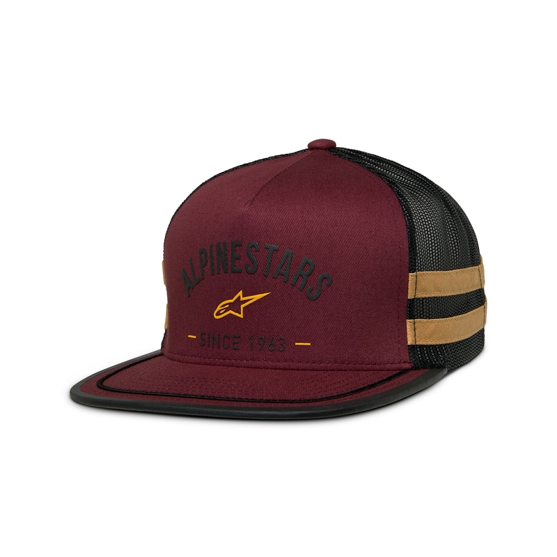 Alpinestars Backline Trucker Cap crveno-crno-zlatno