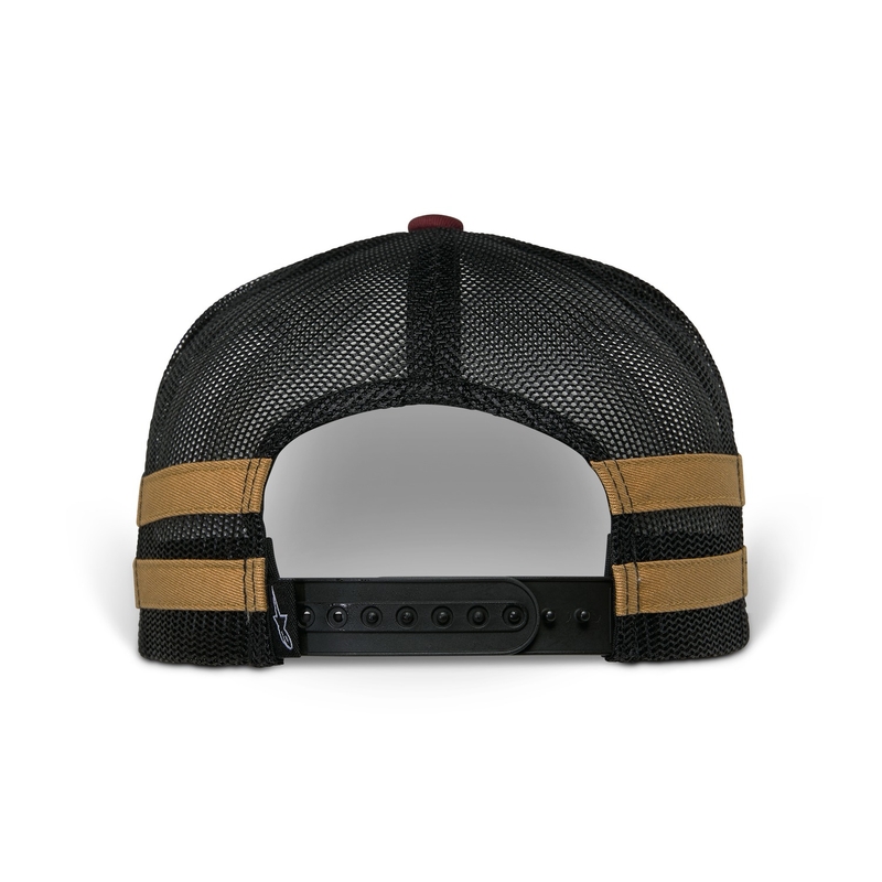 Alpinestars Backline Trucker Cap crveno-crno-zlatno