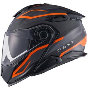 Motociklistička kaciga na preklop Nexx X.Lifetour PRO Mile mat narančasto-siva