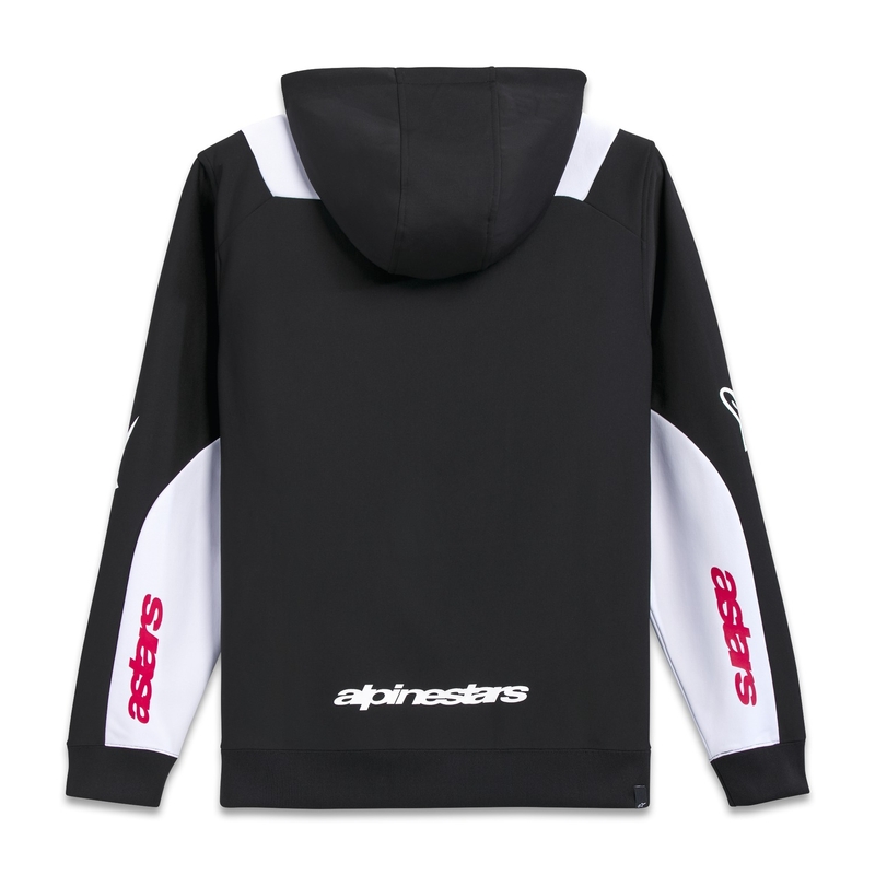 Alpinestars Sessions 3 Hoodie crno-bijelo-crvena