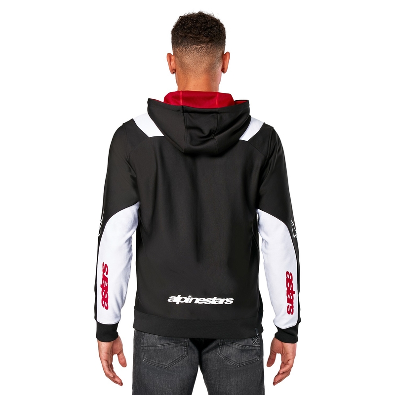 Alpinestars Sessions 3 Hoodie crno-bijelo-crvena
