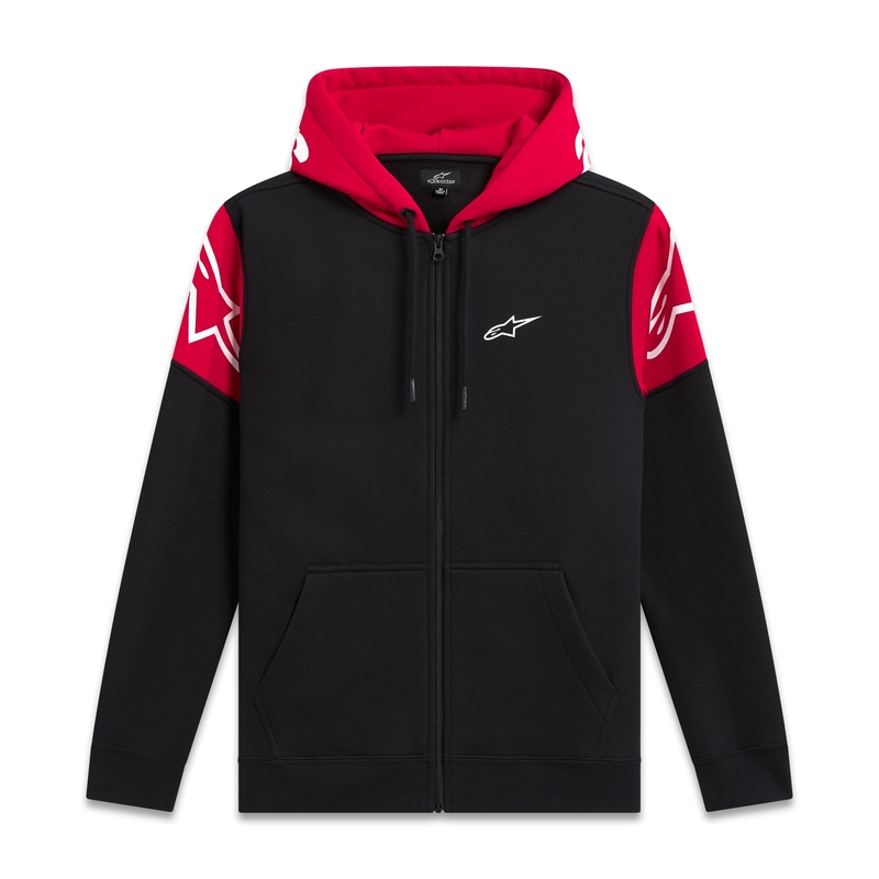 Alpinestars Velocity Hoodie crno-crvena