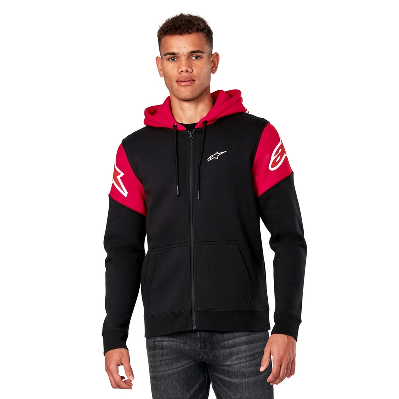 Alpinestars Velocity Hoodie crno-crvena