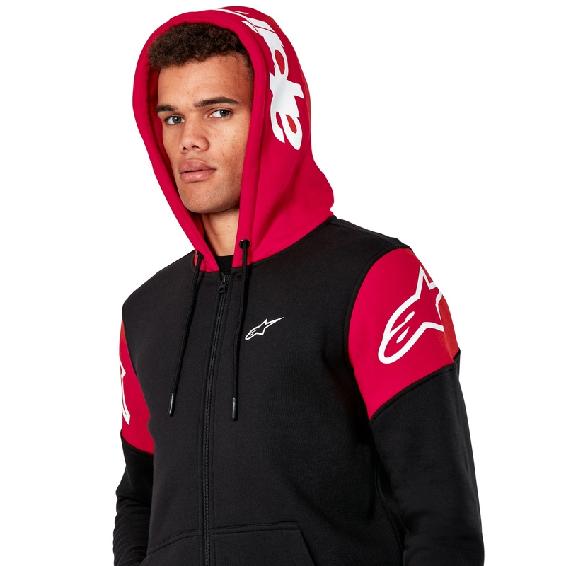 Alpinestars Velocity Hoodie crno-crvena