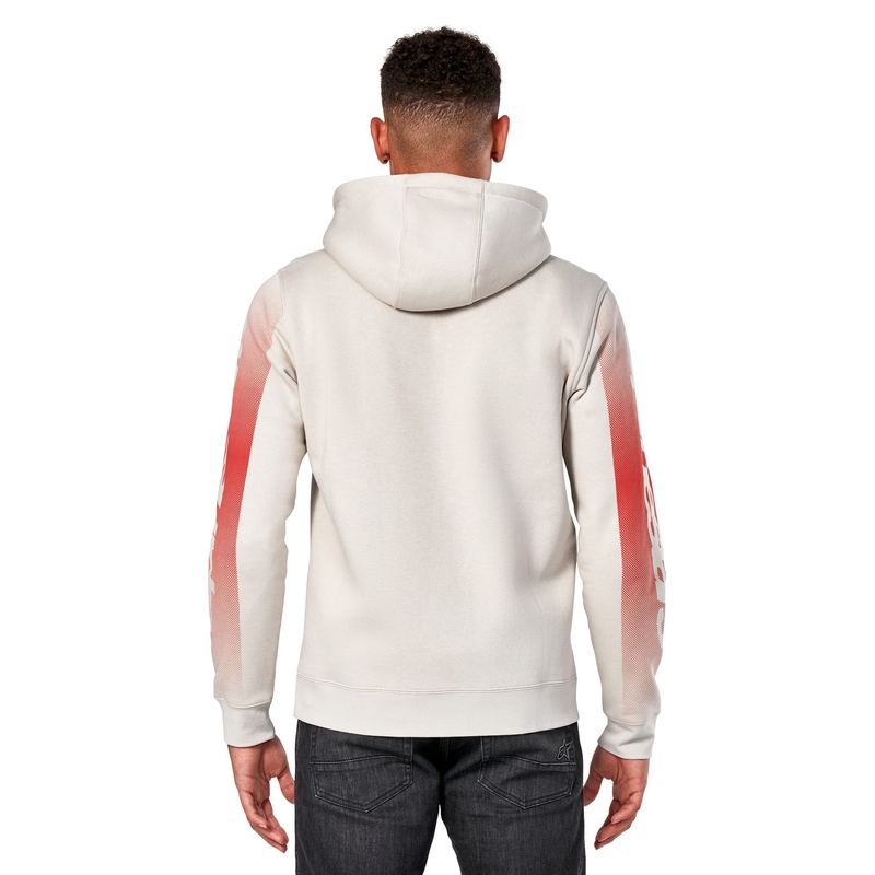 Alpinestars Arising Hoodie bijela prljavo-plavo-crvena