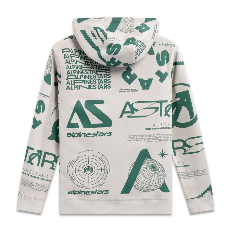 Alpinestars Determinant Hoodie bijela prljavo bijela