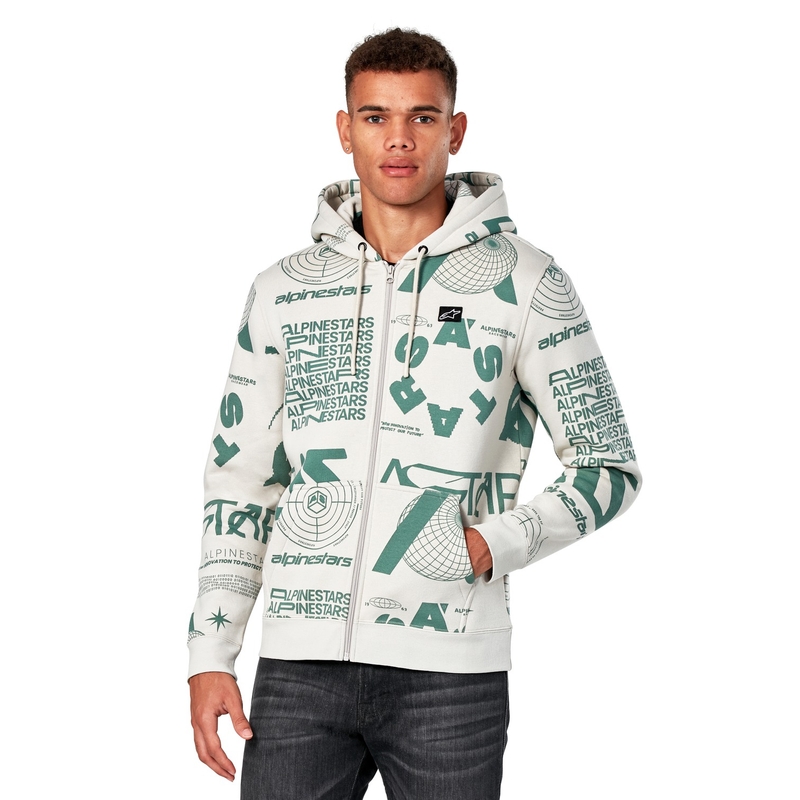 Alpinestars Determinant Hoodie bijela prljavo bijela