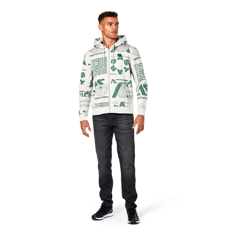 Alpinestars Determinant Hoodie bijela prljavo bijela