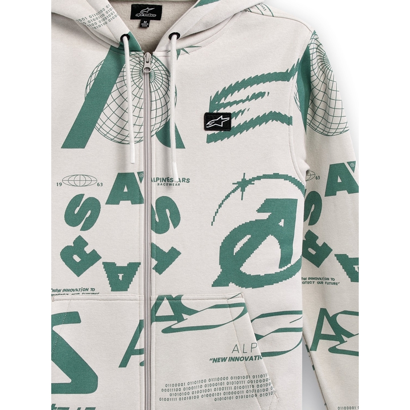 Alpinestars Determinant Hoodie bijela prljavo bijela