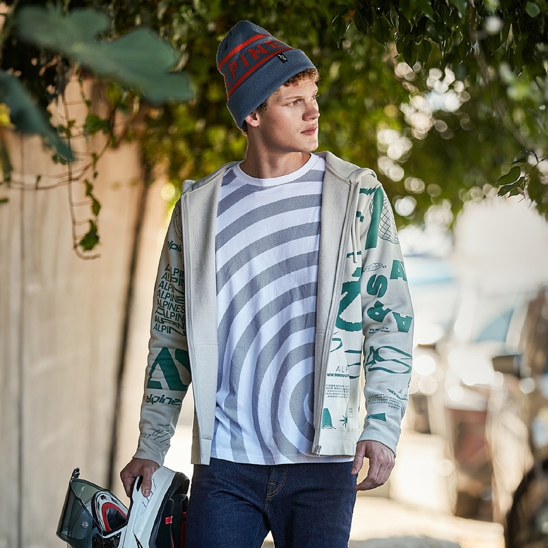 Alpinestars Determinant Hoodie bijela prljavo bijela