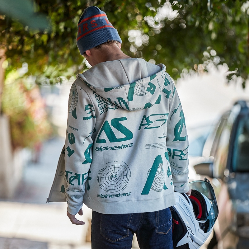 Alpinestars Determinant Hoodie bijela prljavo bijela